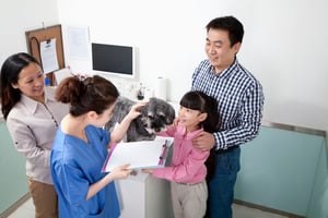 family at vet